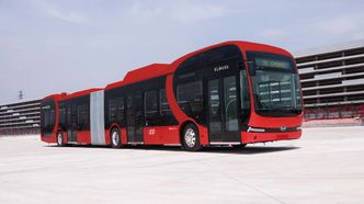 Slik blir de elektriske leddbussene fra BYD som Nobina skal sette inn på Linje 31 i Oslo på senhøsten. Foto: Ruter