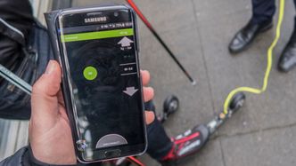 Justerer bremsekraft: Appen SOON Design har laget kommuniserer med rulleskiene over Bluetooth. Her kan bremsekraften kalibreres etter kroppsvekt og preferanse. Foto: ORV