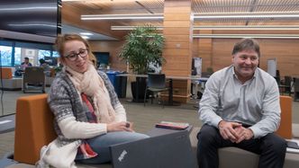 Nanoforskere polymerforsker i IBM, Mareva Favre og dr. i avanserte organiske materialer, James Hedrick tror de kan være på vei til å løse problemet vi har med virkningsløse antibiotika. Foto: ORV