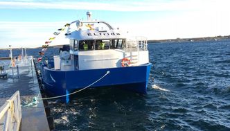 Verdens første batteridrevne arbeidsbåt for havbruk, ELfrida, ble levert i februar i år. Foto:  Daniel Milford Flathagen/Enova