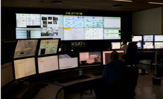 Tromsø Network Operations (TNOC) kontrollsenter i Tromso. Foto: KSAT