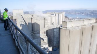 Om alt går etter planen vil Norcem starte byggingen av eget CO2-fangstanlegg i 2019. Foto: Mari Gisvold Garathun