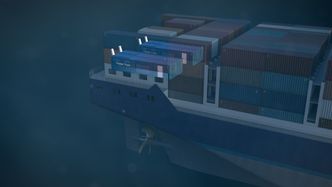 Gassmotorer og generatorer i containere på dekk. LNG-tanker er plassert i andre containere. Foto: Rolls-Royce