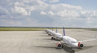 Noen av A320neo-flyene til SAS, som selskapet fikk levert på slutten av 2016. Foto: SAS