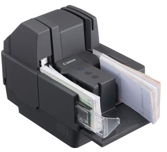 Slik ser en moderne sjekkskanner ut. Foto: Canon