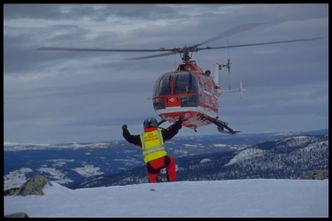 Bo 105 opererte som ambulansehelikopter i Norge i totalt 27 år. Foto: Norsk Luftambulanse
