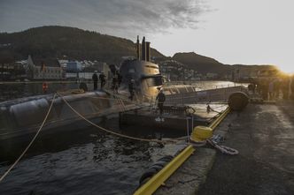U-32 til kai i Bergen i fjor høst. Foto: Fotograf Morten Wanvik AS