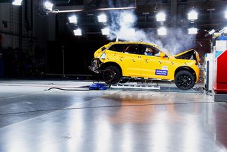 Bilde fra Volvos egen kollisjonstesting. Euro NCAP-dommen er ennå ikke klar. Foto: Volvo