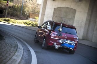 Fra RDE-testing av en Citroën-modell. Foto: PSA