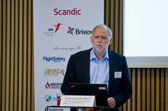 SF-leder Anders Røsok på fjorårets Solakonferanse. Foto: Svein K. Bertheussen/Solakonferansen