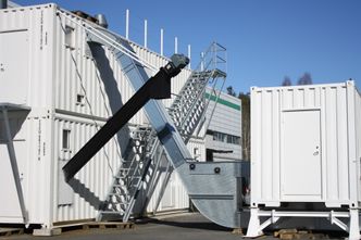 eUnit er et komplett og mobilt forbrenningsanlegg. Det er designet til å bestå av fem kontainere.