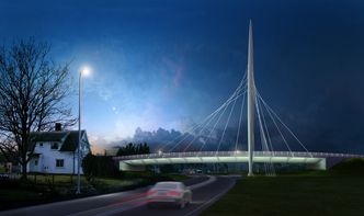 Sånn skal brua se ut når den er ferdig. Foto: Statens Vegvesen