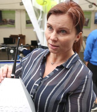 Tine Reuterdahl leder arbeidet med tingenes Internett i Telia Next. Her fotografert i forbindelse med en tidligere lansering. Bilde: Harald Brombach