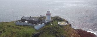 Blackrock ligger 17 kilometer vest for landingsstedet Blacksod. Foto: Commissioners of irish lights