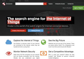 Shodan er en søkemotor for IoT-enheter. Foto: Skjermbilde