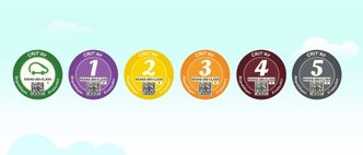 Det franske CRIT'Air-systemet klassifiserer biler etter hvor høyt utslipp de har, og et sertifikat kreves i enkelte områder av Paris. Foto: Imprimerie Nationale