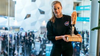 Applausroboten er en av robotene Giertz liker aller best. Foto: Mathias Klingenberg