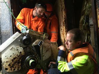 Moskito ble i fjor brukt til å fjerne tungolje fra et skip som lå på 70 meters dyp. Bilde:  Miko Marine
