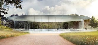 Øverst på tomten skal det ligge et enormt auditorium med utsikt over hele området. Foto: Apple