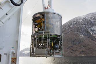 VAMS er utviklet av Havforskningsinstituttet og kan ta åtte bunnprøver. Foto: Magne Olsen