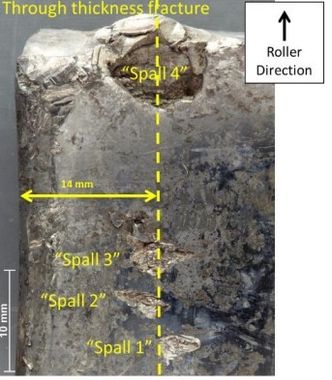 Spon én til fire på planetgiret som feilet. Foto: SHT