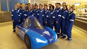 DNV GL Fuel Fighter er skapt av et lag bestående av 25 NTNU-studenter. Foto: Mats Krokstrand