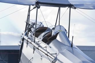 En del av eksosrøret er hentet fra Lockheed F-104 Starfighter som Luftforsvaret brukte fra 1963 til 1981. Foto: Lars Brede Grøndahl