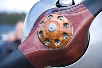 Originalpropellen hadde tørket inn i Australia. I stedet er denne kjøpt inn fra England. Foto: Lars Brede Grøndahl