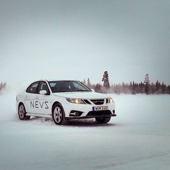 Nevs 9-3 EV-prototyp. I starten av juni skal produksjonsversjonen vises fram. Foto: NEVS