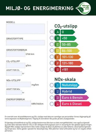Elbiler vil alltid komme best ut i den nye merkeordningen, dernest hybridbiler.   Foto: Statens vegvesen