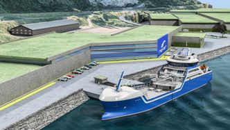 Nekst AS har tatt mål av seg til å produsere 20 millioner fisk i året eller ca. 20 000 tonn ved landanlegget på Botnastranda i Flora kommune. Foto: Illustrasjon