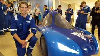 Lagleder Bård Carlsen og resten av teamet bak DNV GL Fuel Fighter opplevde teknisk trøbbel i London, og kunne ikke delta i konkurransen. FOTO: Mats Krokstrand Bilde: Mats Krokstrand