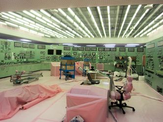 Dette bildet er fra kontrollrommet til kraftverket Fukushima No. 1. Foto: Tepco
