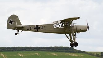 Fiesler Fi 156 A-1 Storch som nå har hjemmebase på Sola. Foto: Wikimedia