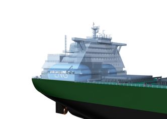Illustrasjonen viser plassering av LNG-drivstofftankene over motorrommet og under mannskapsområdet. Tankkapasiteten er på 6.000 kubikkmeter. Foto: SDARI/DNV GL