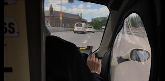 På vei mot Kungsholmen i rask takt. Foto: Kalle Wiklund