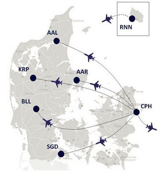 Ingen av dagens innenriksruter i Danmark er på over 250 km. Derfor er det innlysende at de i framtiden burde kunne betjenes av elektriske passasjerfly. Foto: Københavns Lufthavne