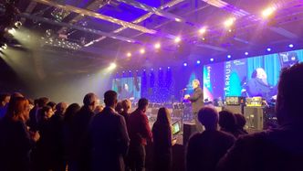 Stående applaus etter Hawkings foredrag på Starmus-festivalen i Trondheim. Foto: Marius Valle