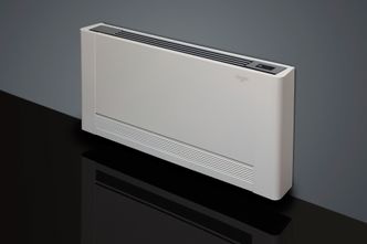 Viftekonvektor: En radiator med en vifte kan både varme opp og kjøle ned boliger. Men når de kjøler må de kunne bli kvitt kondensvannet Foto: Photographer