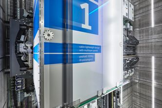 I 2019/2020 vil skal det første kontorbygget bygget med heissystemet stå ferdig. Foto: Christian Engels/ThyssenKrupp