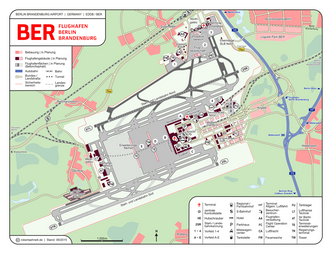 Kart over områdene på den nye flyplassen. Foto: Wikimedia Commons.