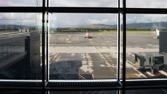 Utsikt fra piren i terminal 3. Foto:  Eirik Helland Urke