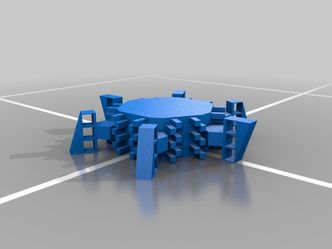 Socolar-Taylor-flisa kan imidlertid lages i denne sammenhengende 3D-utgave, der sammensetning av 3D-elementene vil dekke hele flaten, men ikke føre til en jevn overflate. Derfor anses ikke Socolar-Taylor-flisen hverken i 2D- eller 3D-versjon for å være den såkalte einstein (se atrikkel), som matematikerne er på jakt etter. Foto:  Gelada