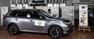 En Mitsubishi Outlander og Enels V2G-utstyr. Foto: Joachim Rode/Parker Project