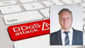 Seniorrådgiver Bjarte Malmedal i NorSIS tror tjenestenektangrep forårsaket av infiserte IoT-enheter kommer til å bli et stort problem i fremtiden.. Foto: Colourbox / NorSIS (montasje