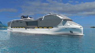 MSC har bestilt to LNG-drevne cruiseskip fra STX i Frankrike. Første skal leveres i 2022 og det andre i 2024. De blir på 200.00 bruttotonn som gir plass til 2.760 lugarer. Foto:  MSC Cruises