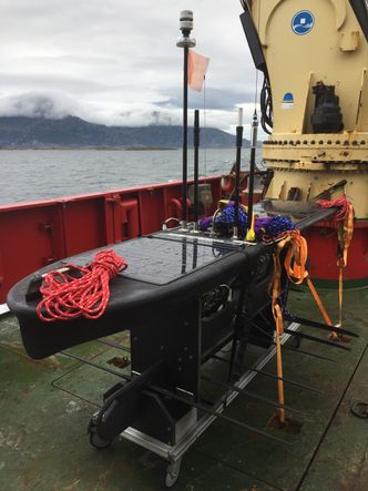AUV-en Waveglider opereres av Maritime Robotics. Foto:  Akvaplan-niva