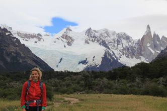 Irene Rummelhoff i Patagonia. Foto: Privat 