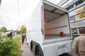 Lasterommet har kapasitet til 15 europaller. Foto:  Marius Valle