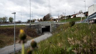 Slik ser inngangen til undergangen ut fra østsiden. Foto:  Mathias Klingenberg